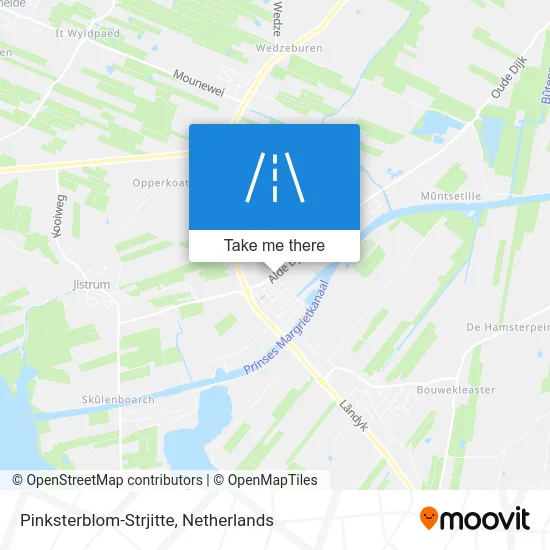 Pinksterblom-Strjitte map