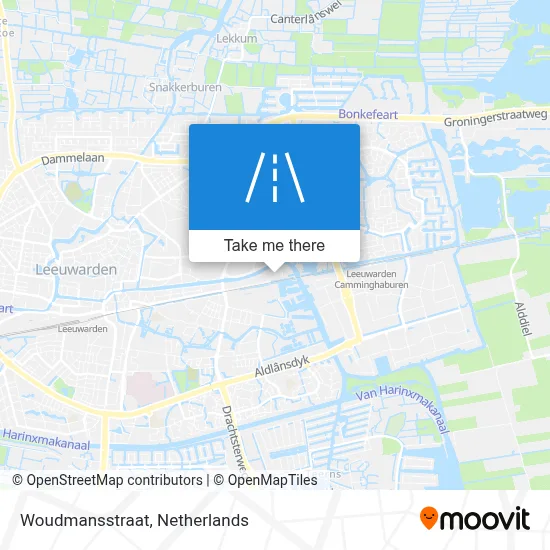 Woudmansstraat map