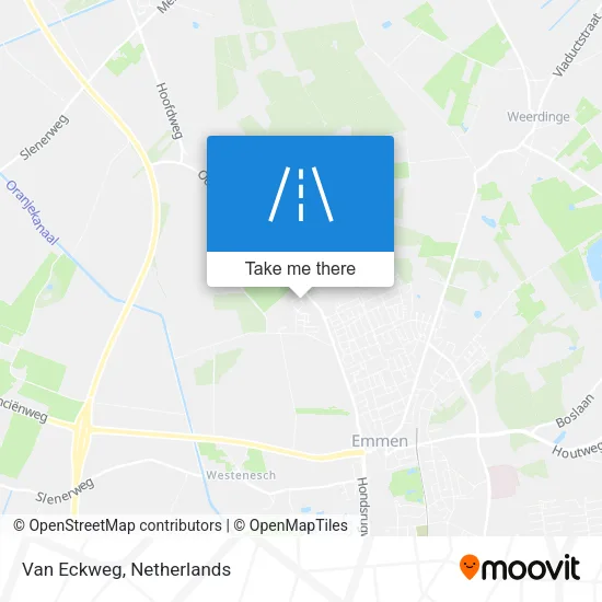 Van Eckweg map