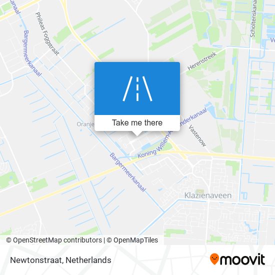 Newtonstraat map