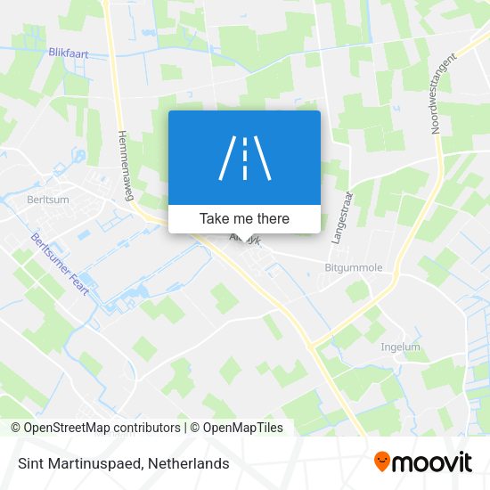 Sint Martinuspaed map