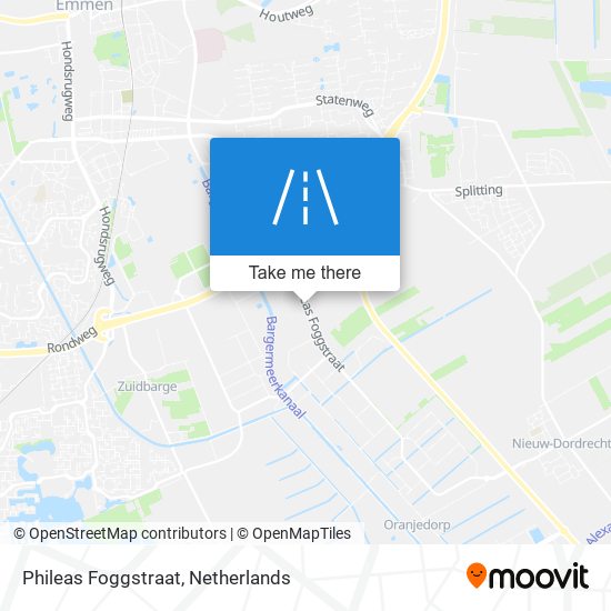 Phileas Foggstraat map