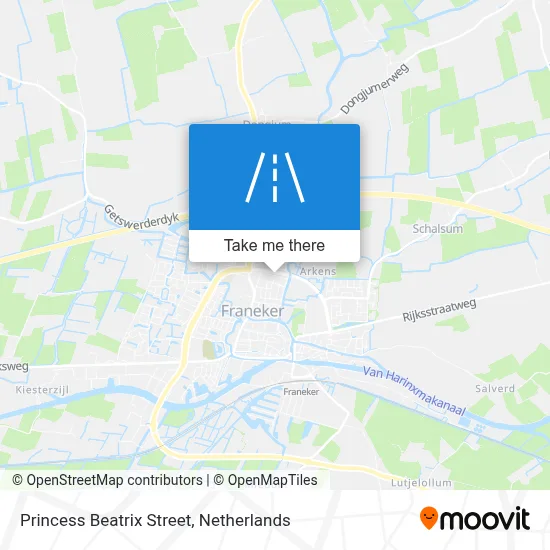 Prinses Beatrixstraat map