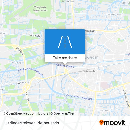 Harlingertrekweg map