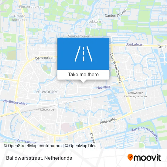 Balidwarsstraat map