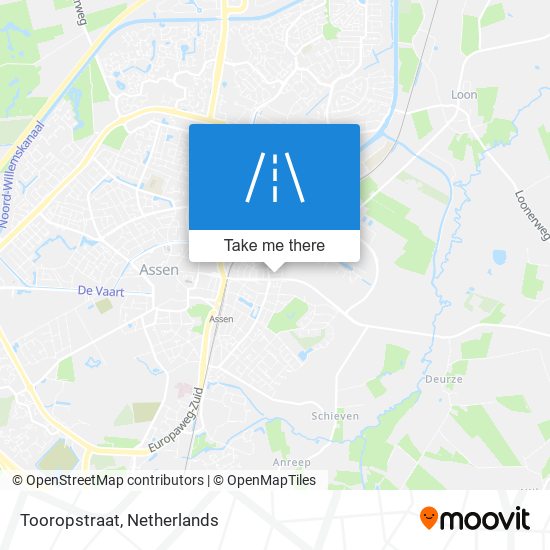 Tooropstraat map