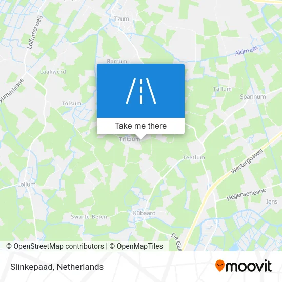 Slinkepaad map