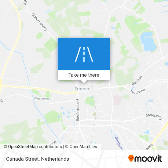 Canadastraat map