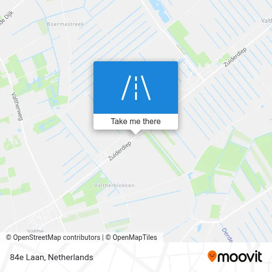 84e Laan map