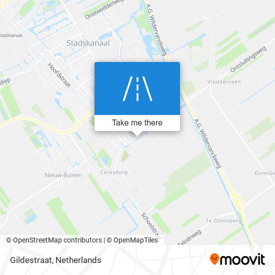 Gildestraat map