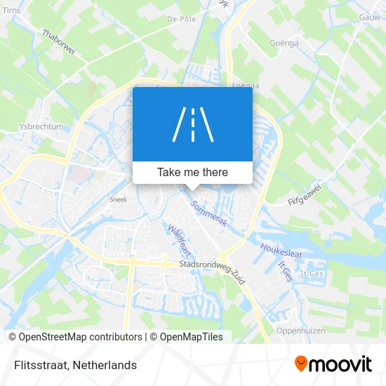Flitsstraat map