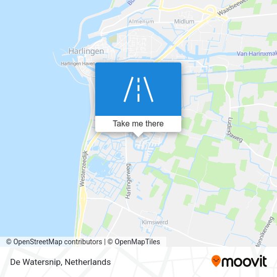 De Watersnip map
