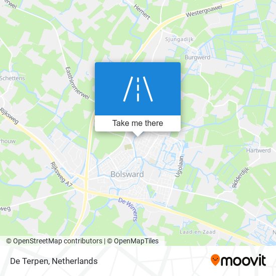 De Terpen map