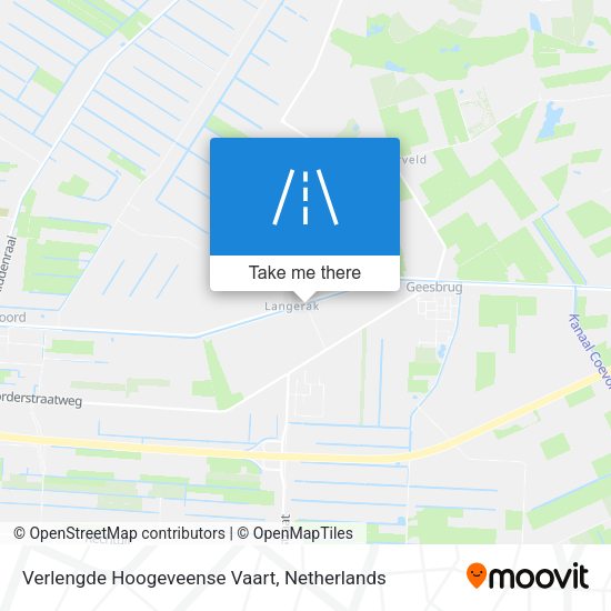 Verlengde Hoogeveense Vaart map