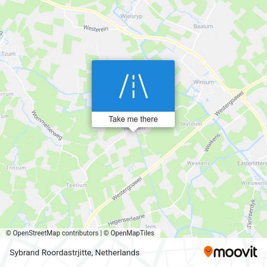 Sybrand Roordastrjitte map