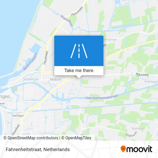 Fahrenheitstraat map