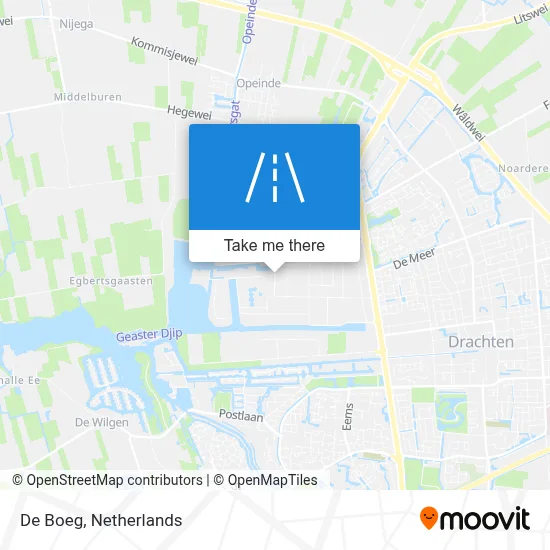 De Boeg map