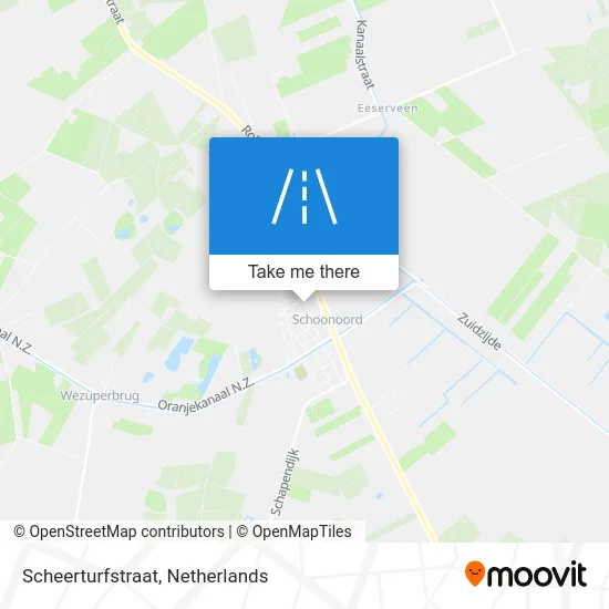 Scheerturfstraat map