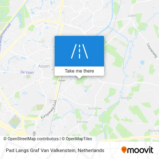 Pad Langs Graf Van Valkenstein map