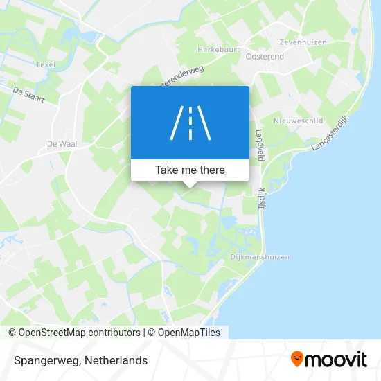 Spangerweg map