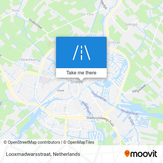 Looxmadwarsstraat map