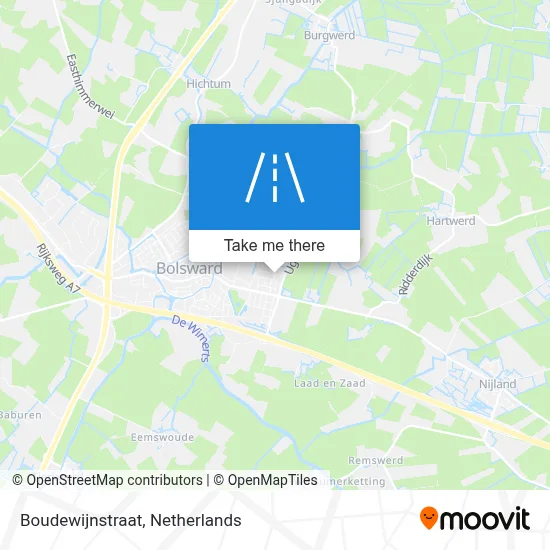 Boudewijnstraat map