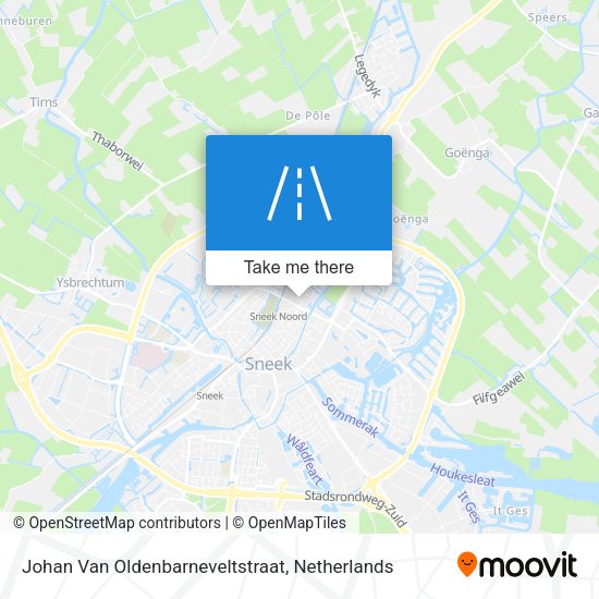 Johan Van Oldenbarneveltstraat map