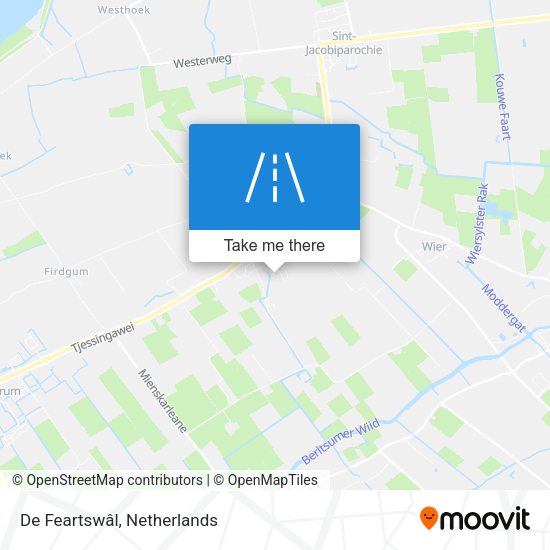 De Feartswâl map