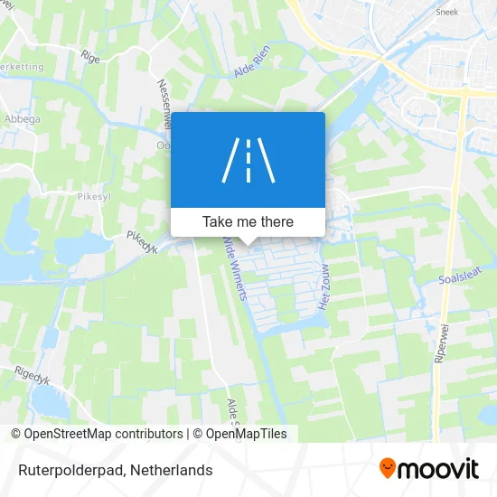 Ruterpolderpad map