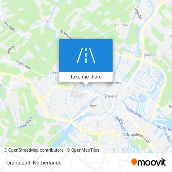 Oranjepad map