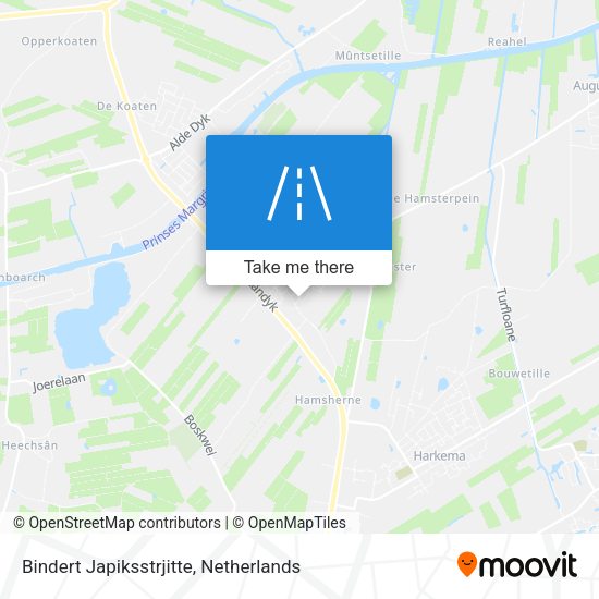 Bindert Japiksstrjitte map