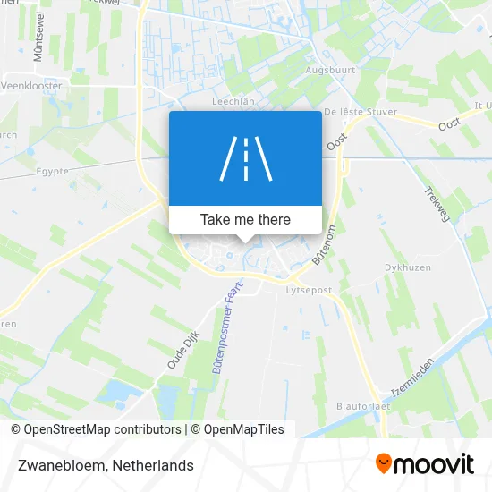 Zwanebloem map