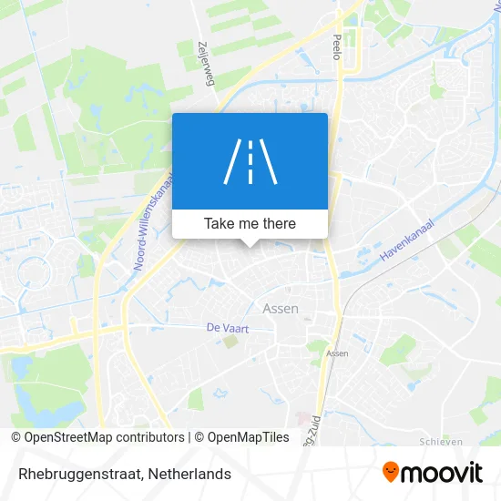 Rhebruggenstraat map