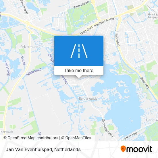 Jan Van Evenhuispad map