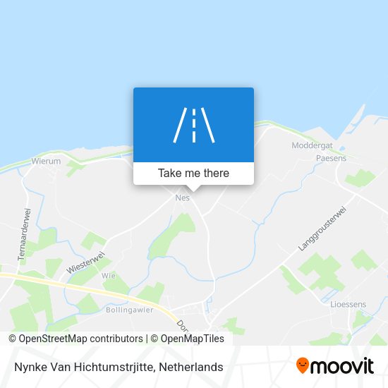 Nynke Van Hichtumstrjitte map