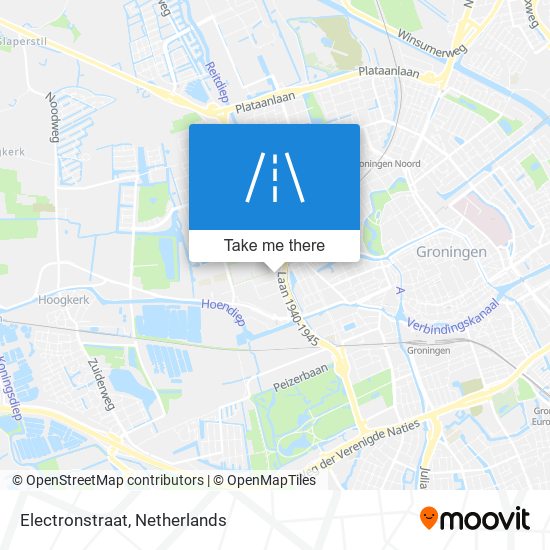 Electronstraat map