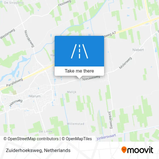 Zuiderhoeksweg map