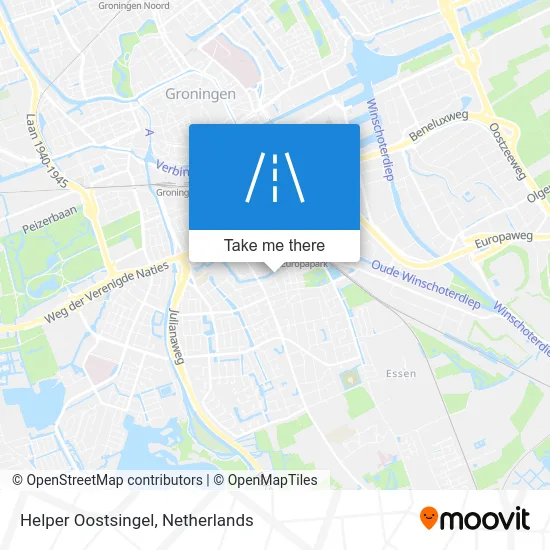 Helper Oostsingel map