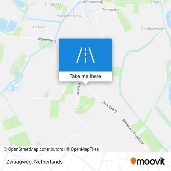 Zwaagweg map