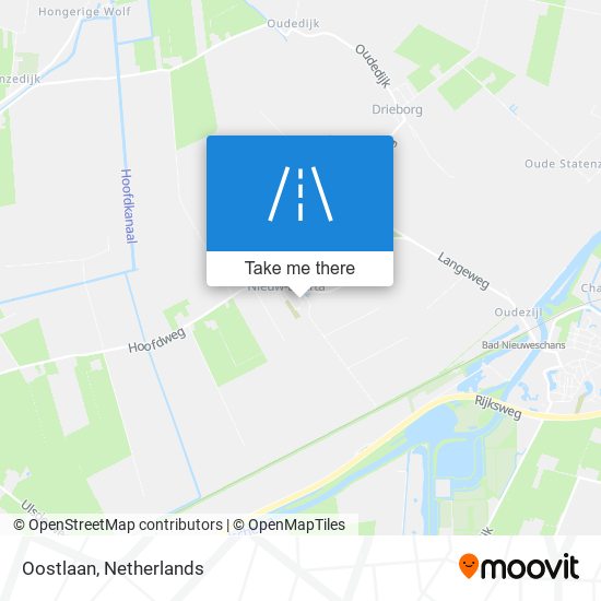 Oostlaan map