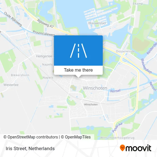 Irisstraat map