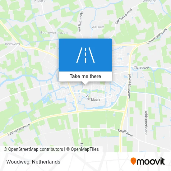 Woudweg map