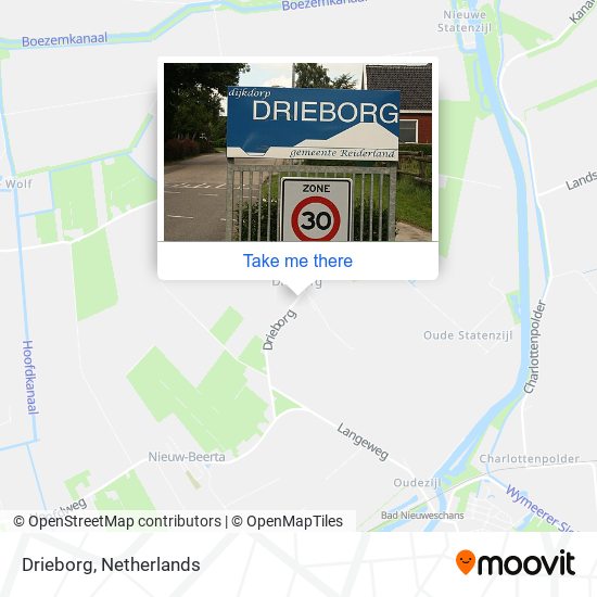 Drieborg map