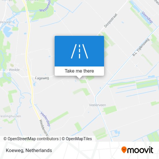 Koeweg map