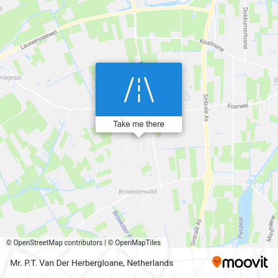 Mr. P.T. Van Der Herbergloane map