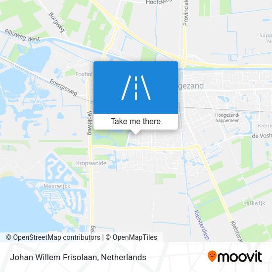 Johan Willem Frisolaan map