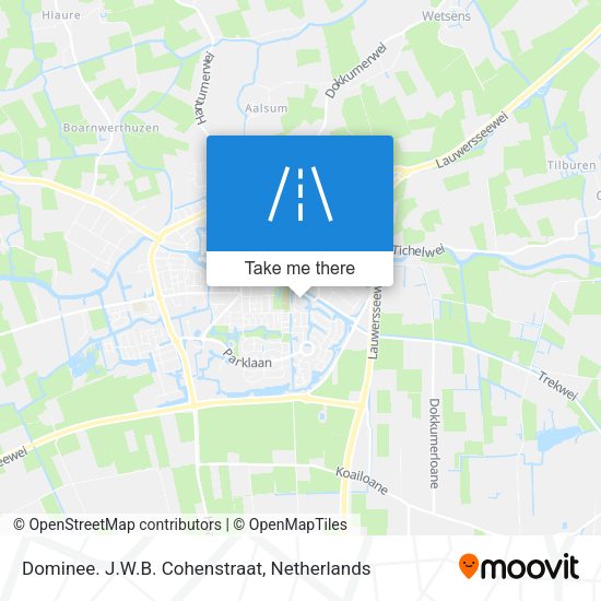 Dominee. J.W.B. Cohenstraat map