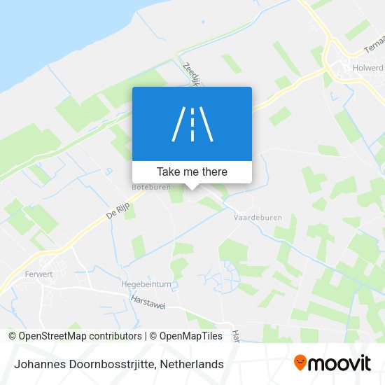Johannes Doornbosstrjitte map