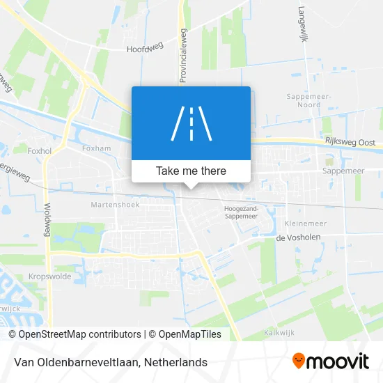 Van Oldenbarneveltlaan map