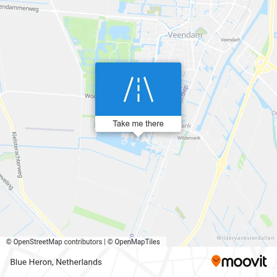 Blauwe Reiger map